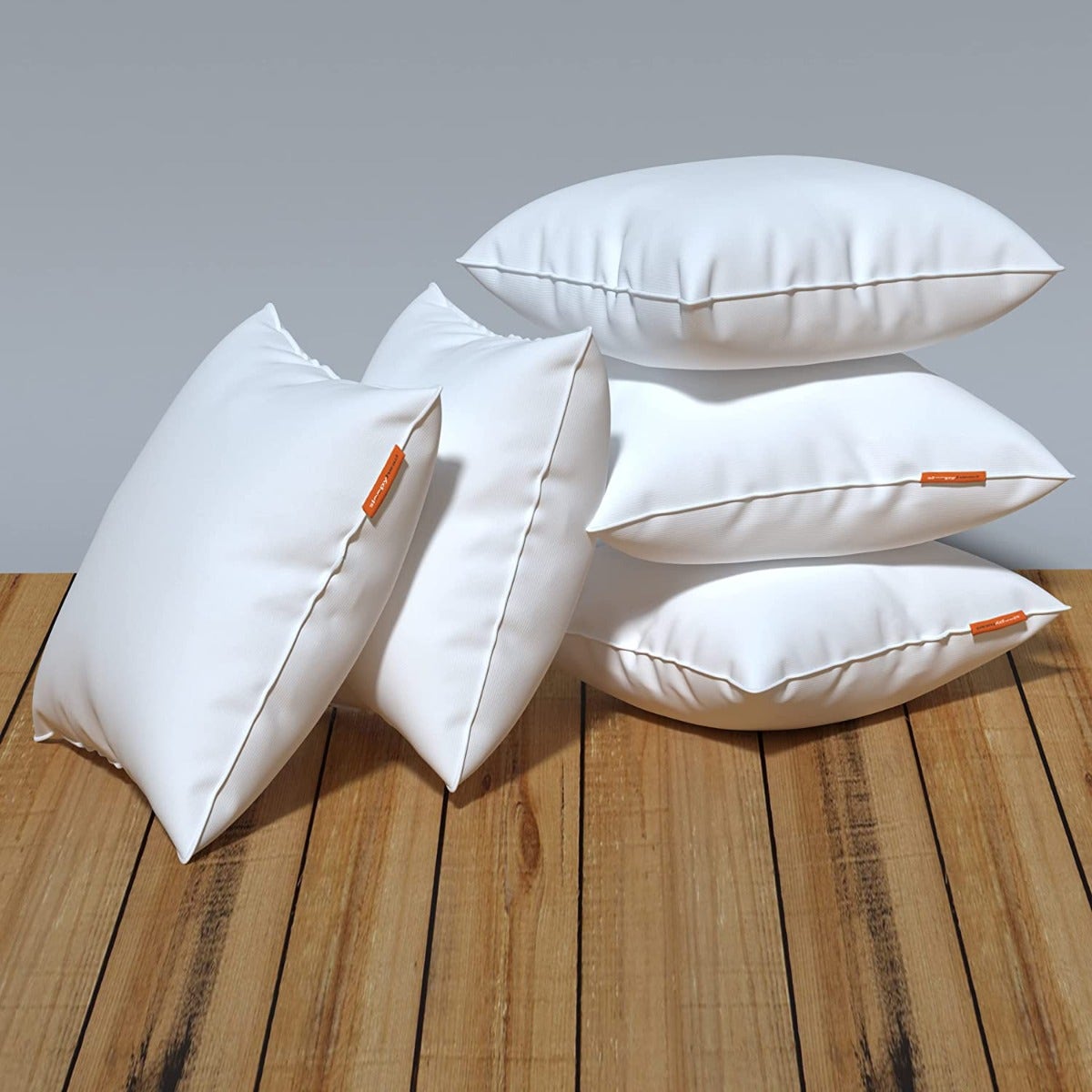 Nooks|Cushion|Cover|with|Premium|Cushion|Fillers|Maroon-White|Set|of|5