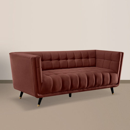 Sofa|BITE|3|Seater|Fabric|Firedbrick|Red