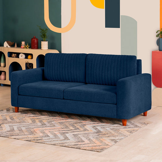 Sofa|Tilt|3|Seater|Lounger|Sofa|with|Adjustable|Backrest|Berry|Blue