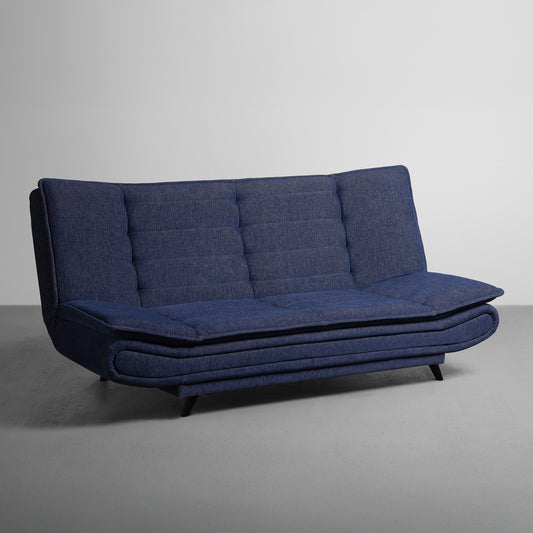 SofaBed|Two|Foldable|3|Seater|Sofa|Cum|Bed|Fabric|Ink|Blue
