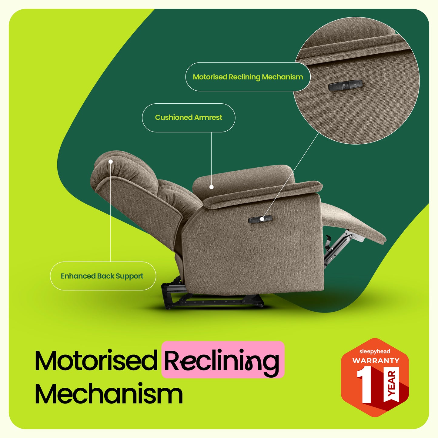 Sofa|Vibe|3|Seater|Motion|Sofa|Slate|Grey