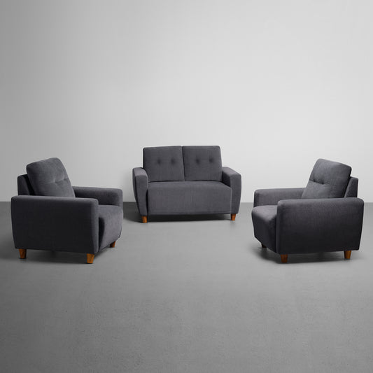 Sofa|Yolo|2+1+1|Seater|Sofa|Set|Fabric|Sesame|Grey