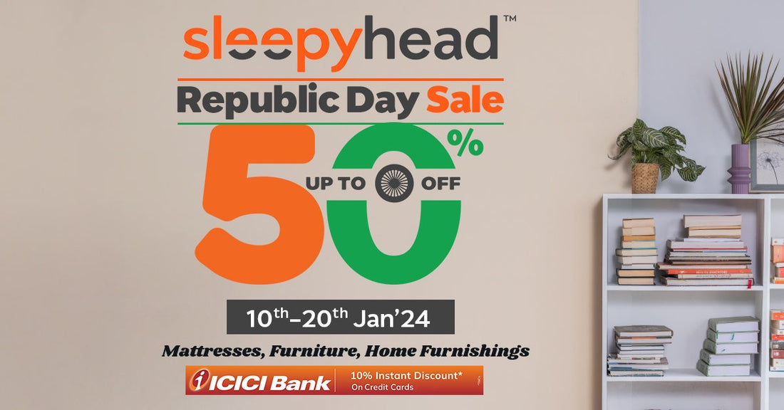 Sleepyhead Republic Day Sale: Upto 50% Off On Furniture, Mattress, Tables, And More