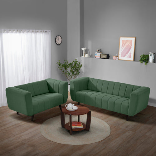 Sofa|Kiki|3+2|Seater|Sofa|Set|Fabric|Sapling|Green