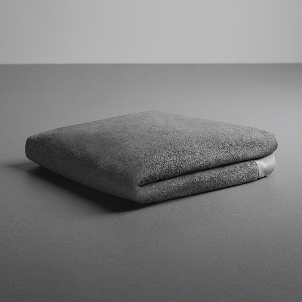 Bamboo Terry Waterproof Mattress Protector, (75 X 48 inches, Double Size, Grey)