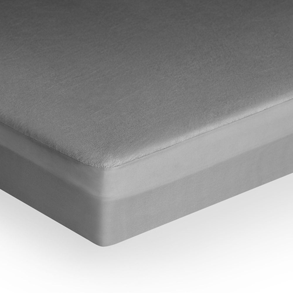 Bamboo|Terry|Waterproof|Mattress|Protector|75|36|inches|Single|Size|Grey