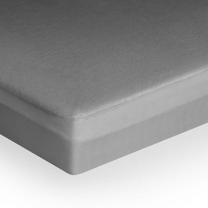 Bamboo|Terry|Waterproof|Mattress|Protector|75|36|inches|Single|Size|Grey