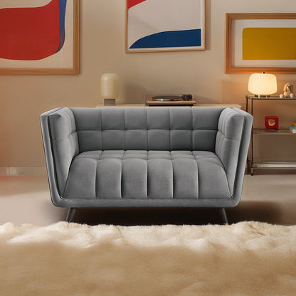 Sofa|BITE|2|Seater|Fabric|Gunmetal|Grey