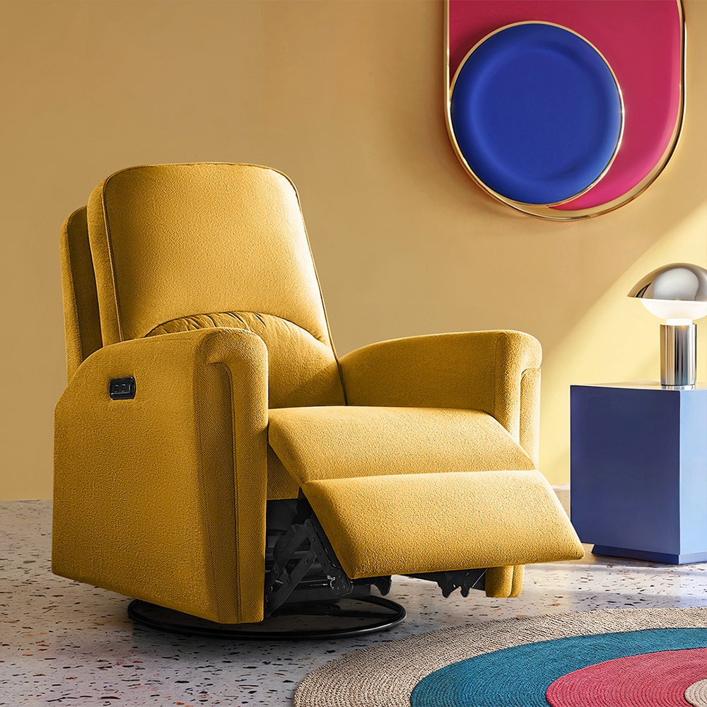 Recliner|R8|Fabric|Arrowwood|Yellow|1|Seater