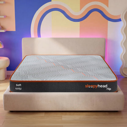 Flip - Dual Sided Foam Mattress with Firm & Soft Sides - Grey