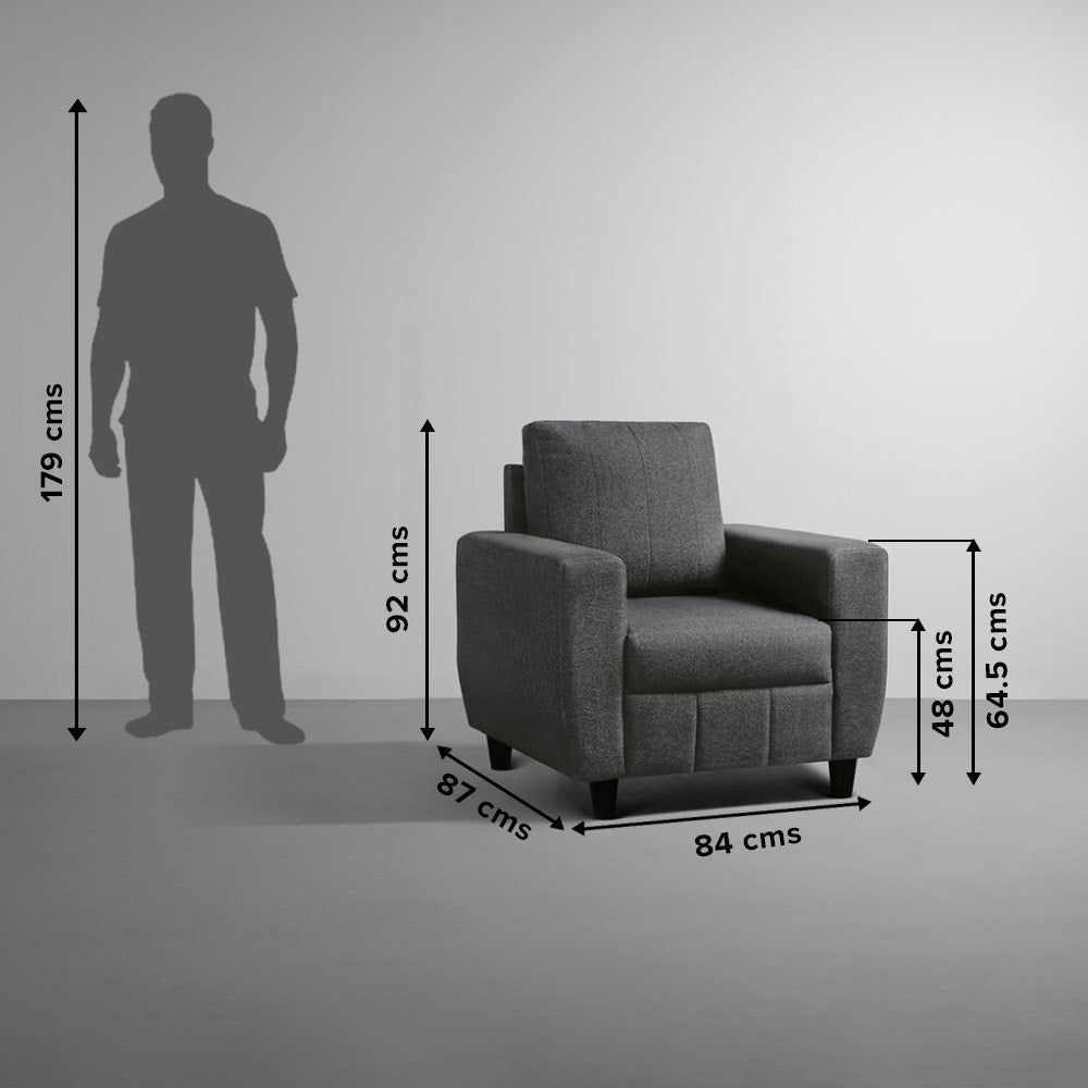 Sofa|Bae|2+1+1|Seater|Sofa|Set|Fabric|Woody|Brown