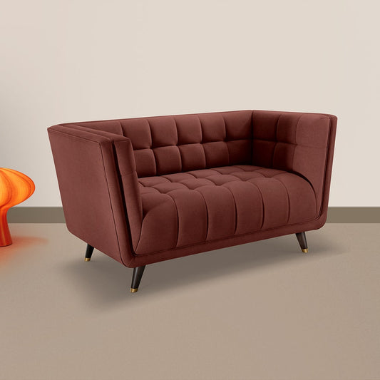Sofa|BITE|2|Seater|Fabric|Firedbrick|Red