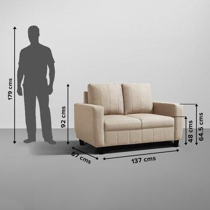 Sofa|Bae|3+2|Seater|Sofa|Set|Fabric|Pebble|Brown