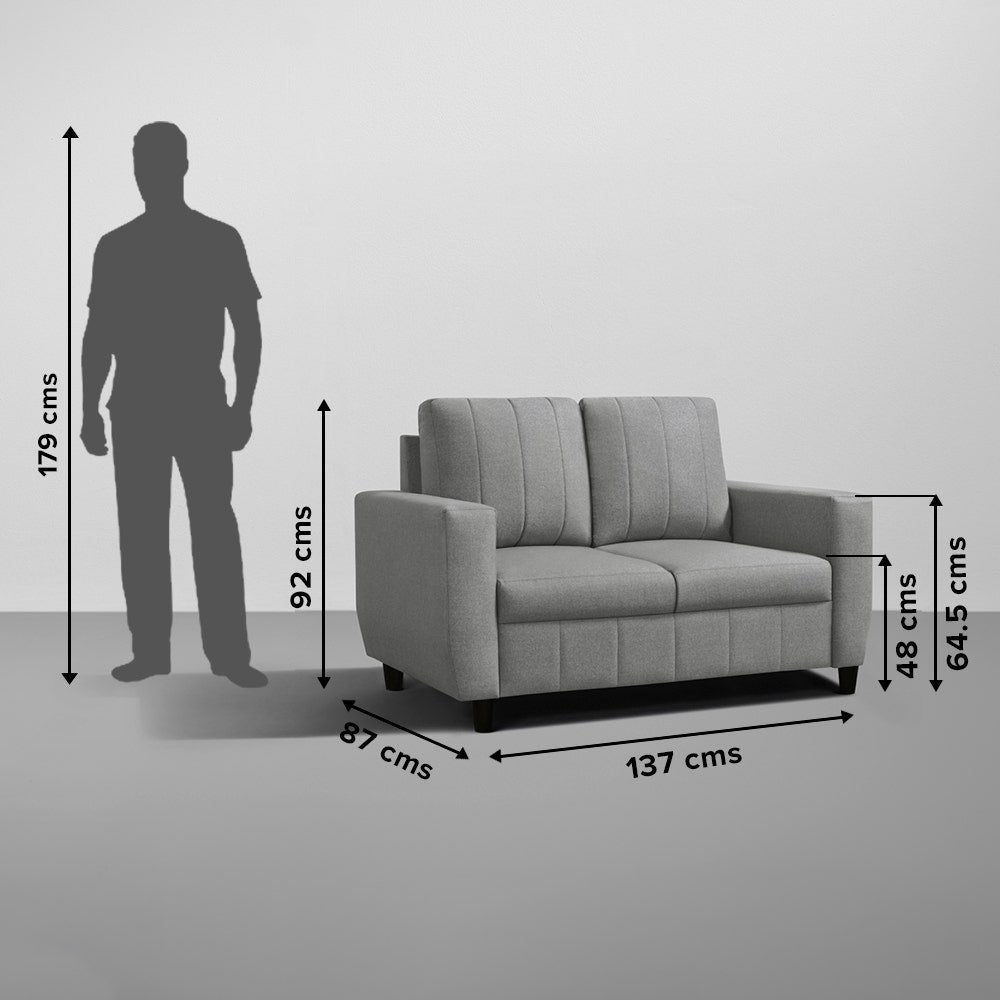 Sofa|Bae|3+2|Seater|Sofa|Set|Fabric|Stone|Grey