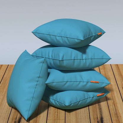 Spring|Cushion|Covers|with|Cushion|Fillers|Maroon-Ocean|Blue|Set|of|5|Combo