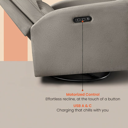 Recliner|R8|Fabric|Sedona|Sage|Grey|1|Seater