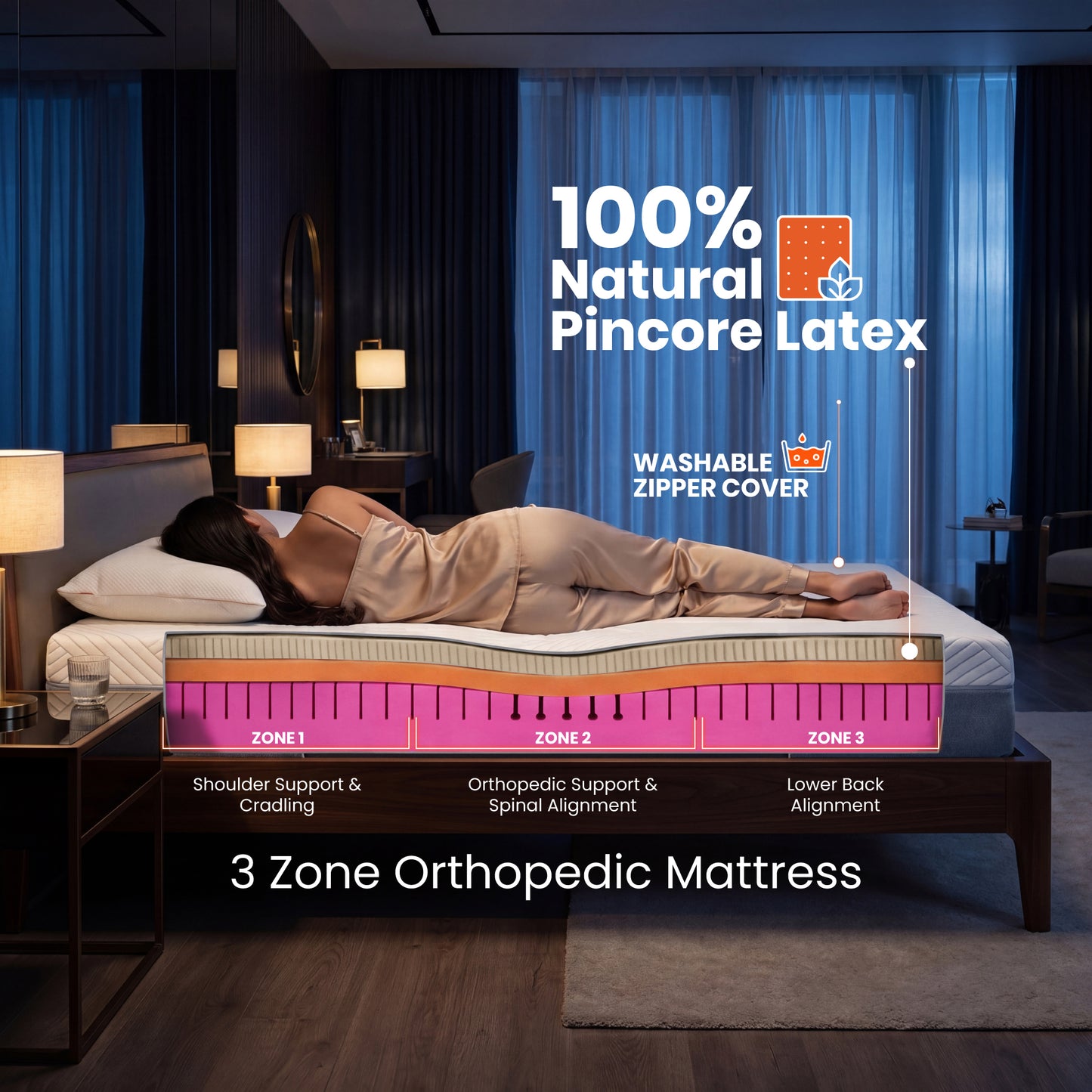 Laxe Nature Ultra Mattress - Ivory White