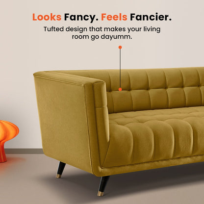 Sofa|BITE|2|Seater|Fabric|Arrowwood|Yellow