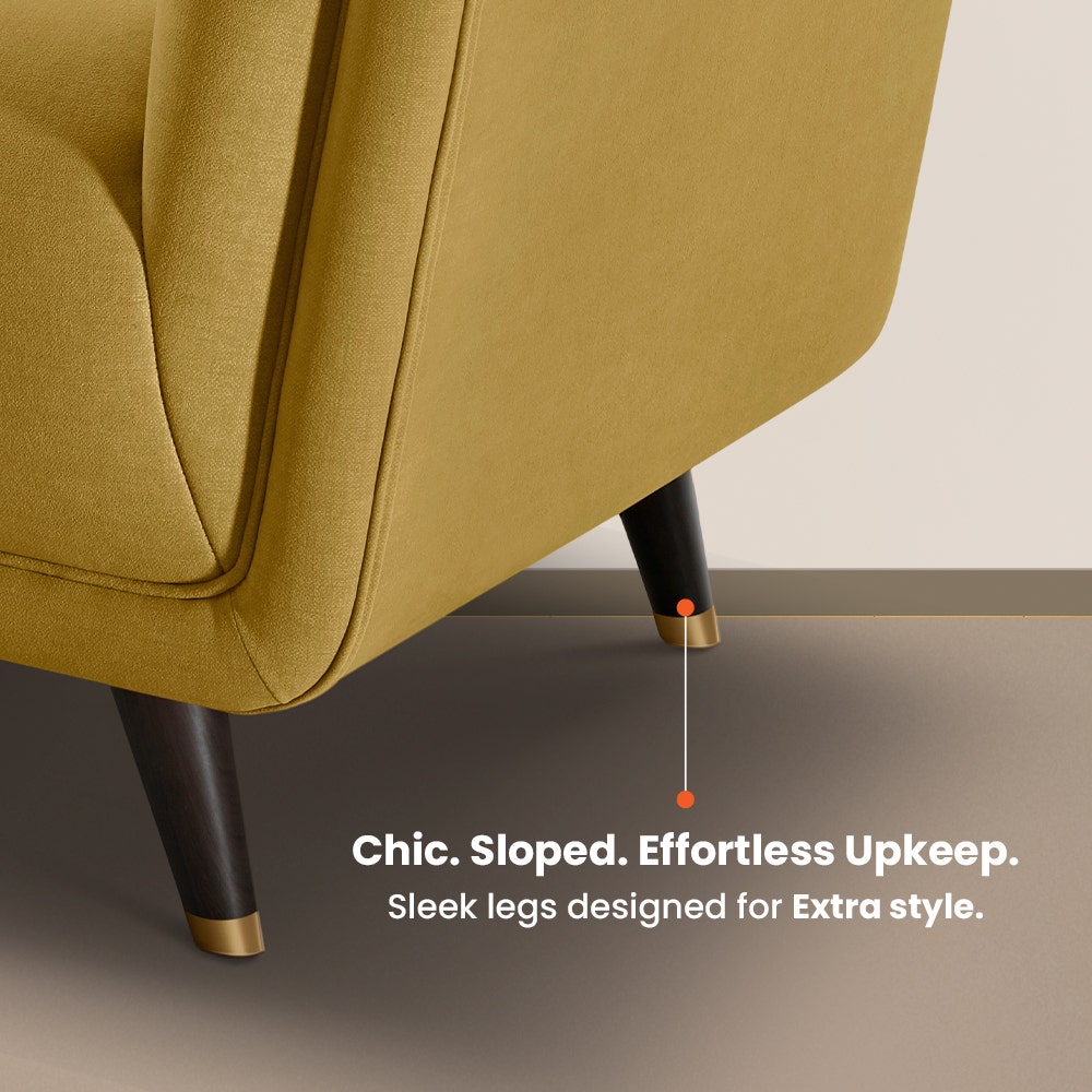 Sofa|BITE|3|Seater|Fabric|Arrowwood|Yellow