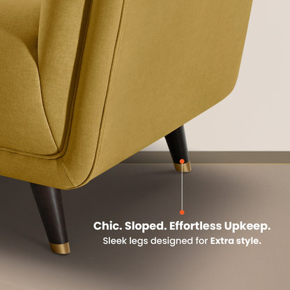 Sofa|BITE|2|Seater|Fabric|Arrowwood|Yellow