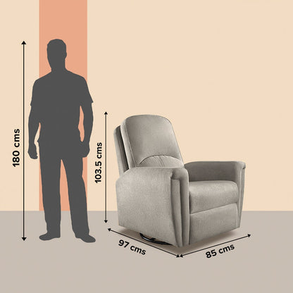 Recliner|R8|Fabric|Sedona|Sage|Grey|1|Seater