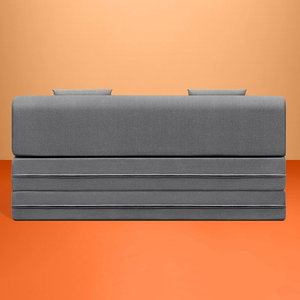 Napster|Sofa|Cum|Bed|3|seater|Fabric|Graphite|Grey