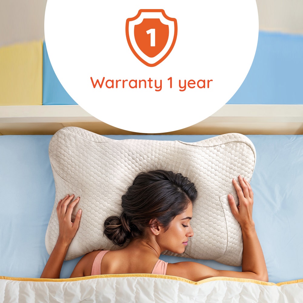 Yawn|Winged|3D|Support|Butterfly|Memory|Foam|Pillow|26|15|Inch|White