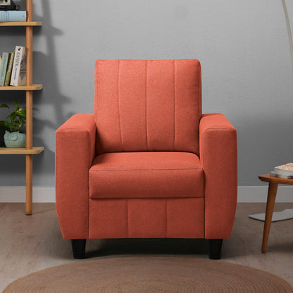 Sofa|Bae|1|Seater|Sofa|Fabric|Ember|Orange