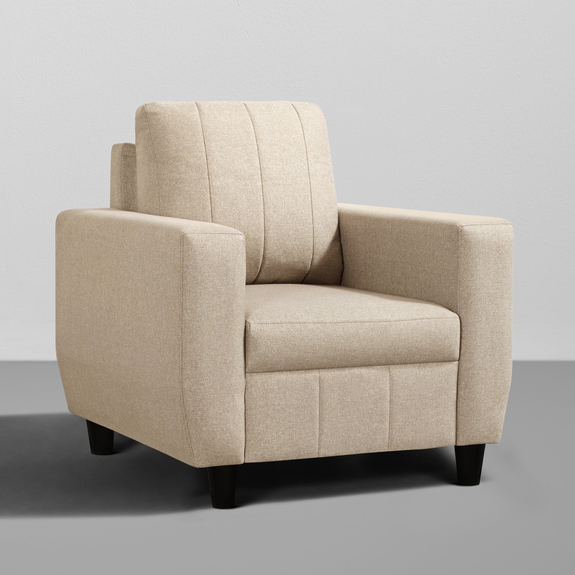 Sofa|Bae|1|Seater|Sofa|Fabric|Pebble|Brown