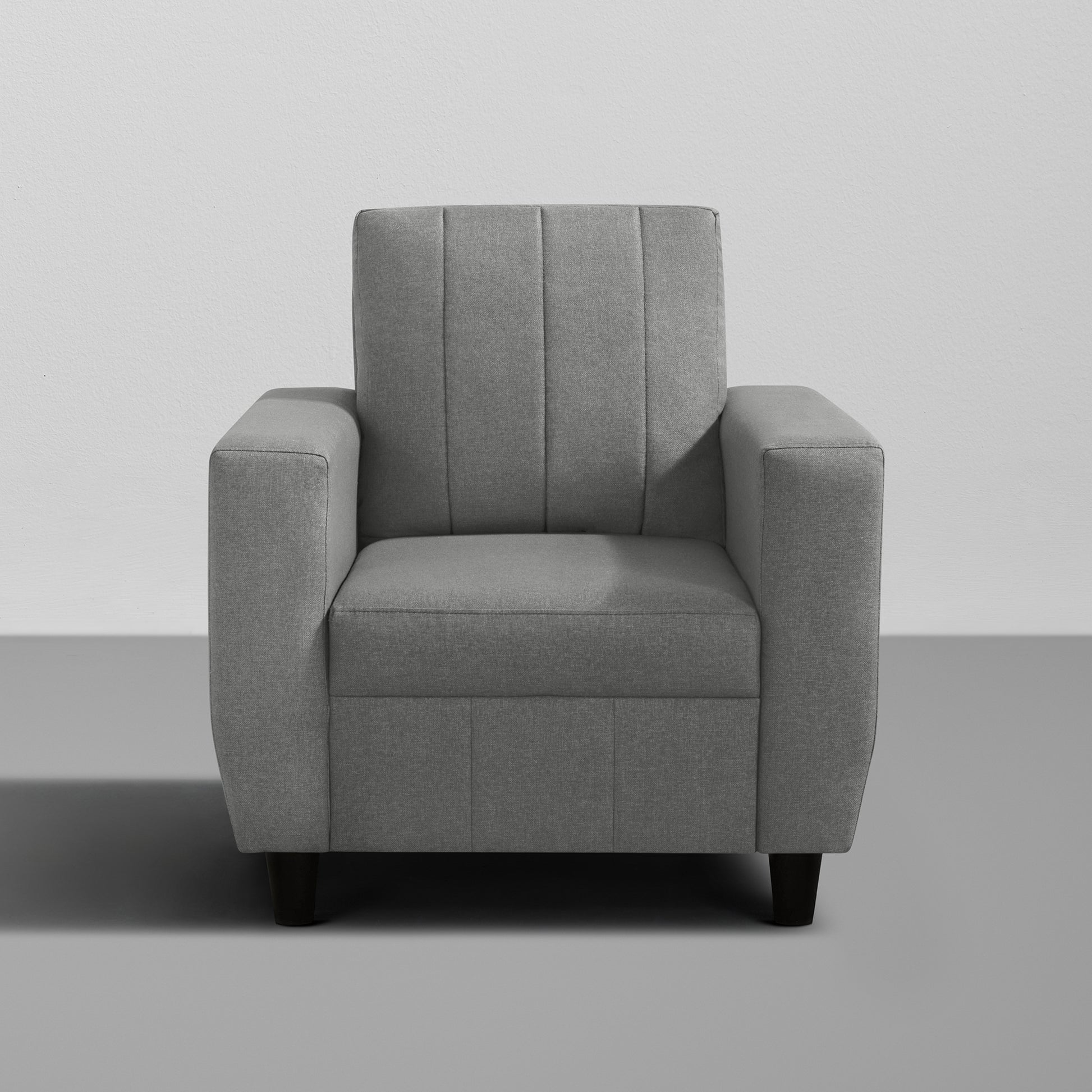 Sofa|Bae|1|Seater|Sofa|Fabric|Stone|Grey