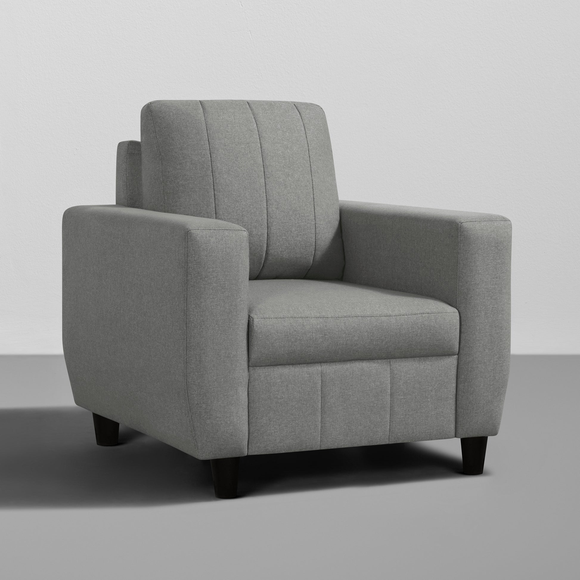 Sofa|Bae|1|Seater|Sofa|Fabric|Stone|Grey