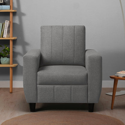 Sofa|Bae|1|Seater|Sofa|Fabric|Stone|Grey