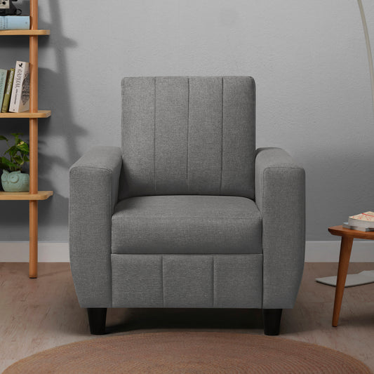 Sofa|Bae|1|Seater|Sofa|Fabric|Stone|Grey