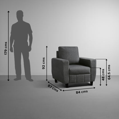 Sofa|Bae|1|Seater|Sofa|Fabric|Woody|Brown