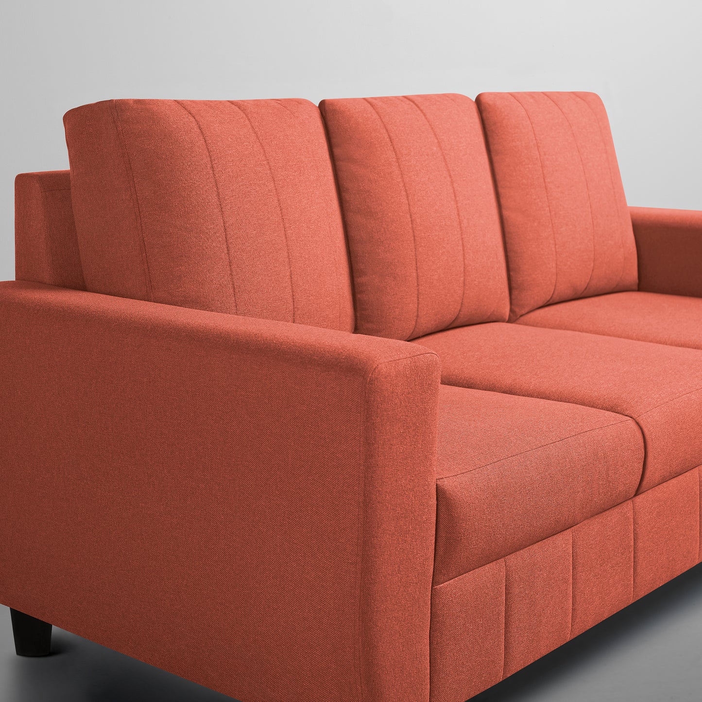 Sofa|Bae|3|Seater|Sofa|Fabric|Ember|Orange