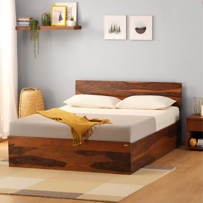 Bed|GS|Premium|Solid|Wood|Bed|With|Storage|King|Size