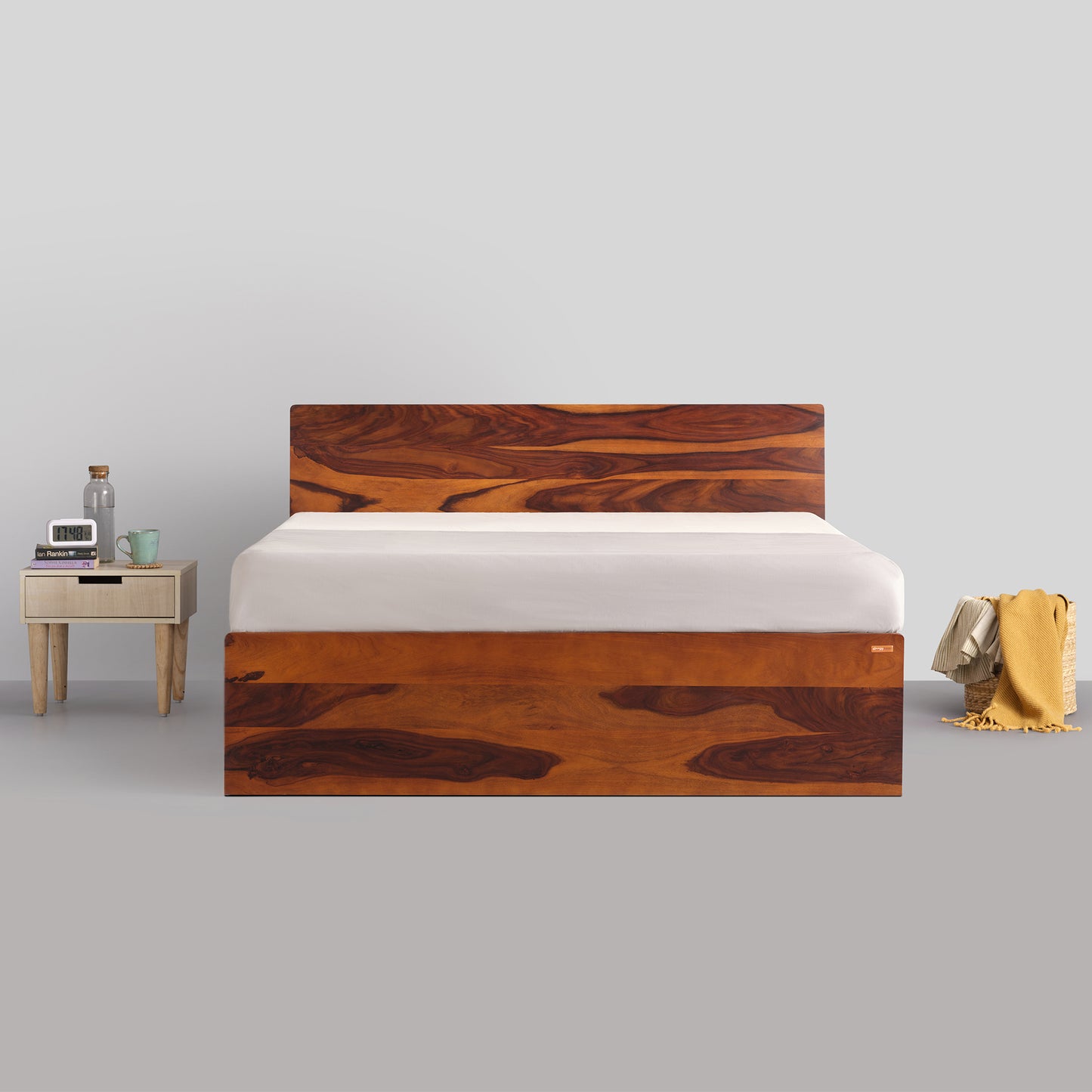 Bed|GS|Premium|Solid|Wood|Bed|With|Storage|King|Size