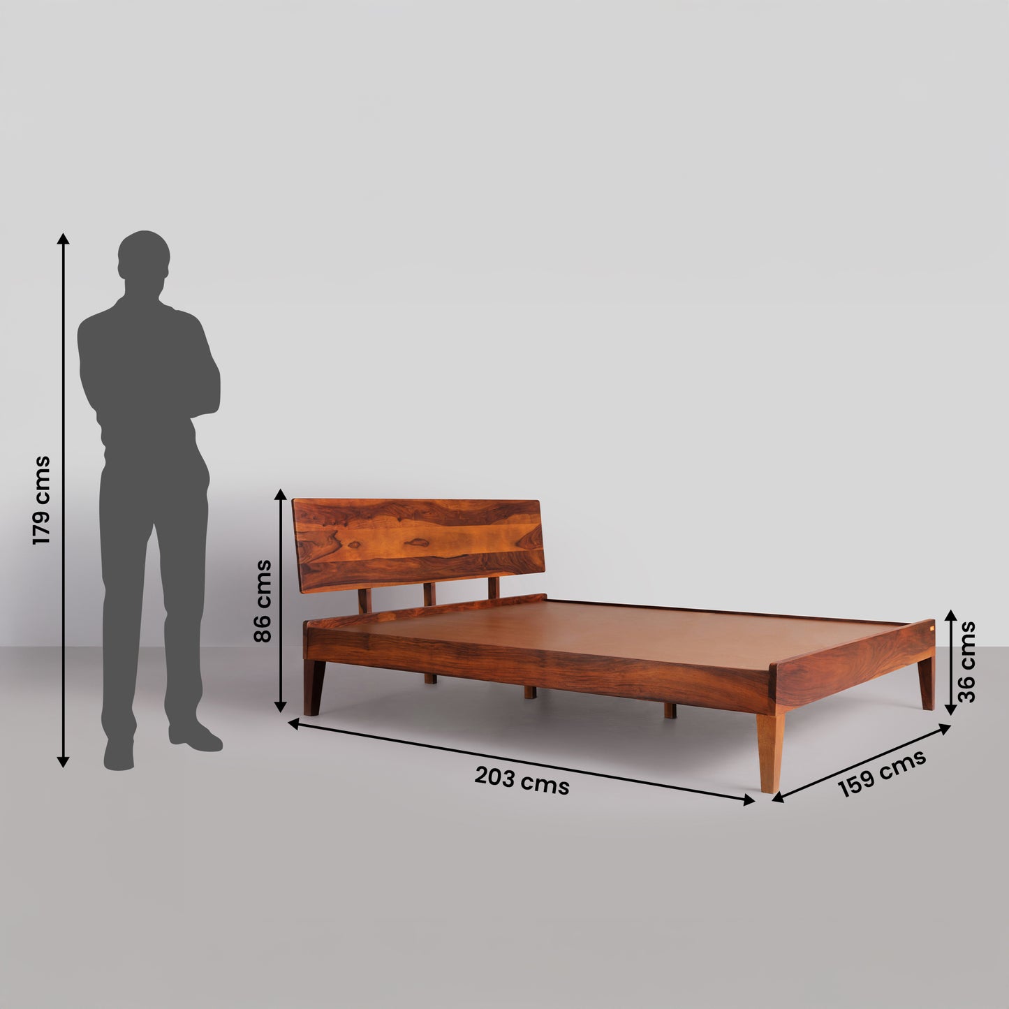 Bed|G|Premium|Solid|Wood|Bed|Queen|Size