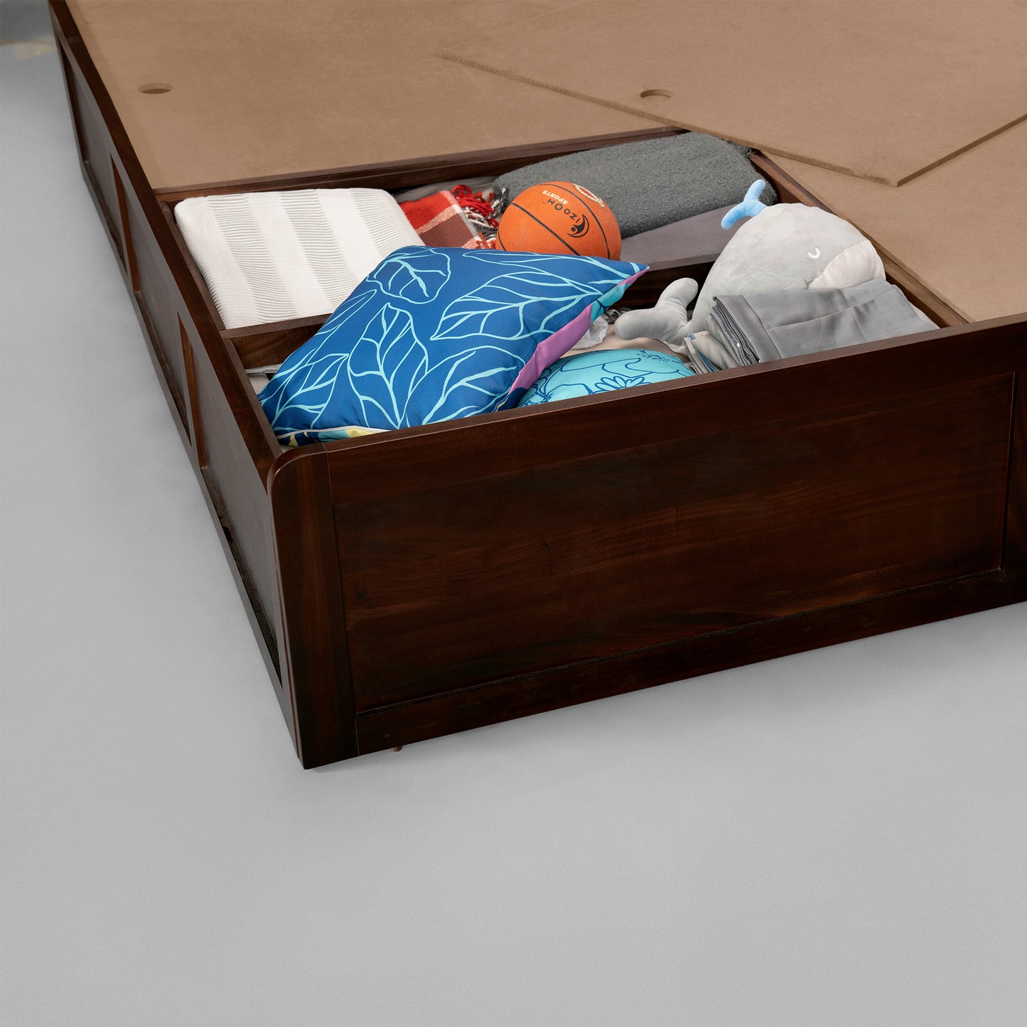 Sleepyhead|Bed|MS|Premium|Solid|Mahagony|Wood|Bed|With|Storage|Queen