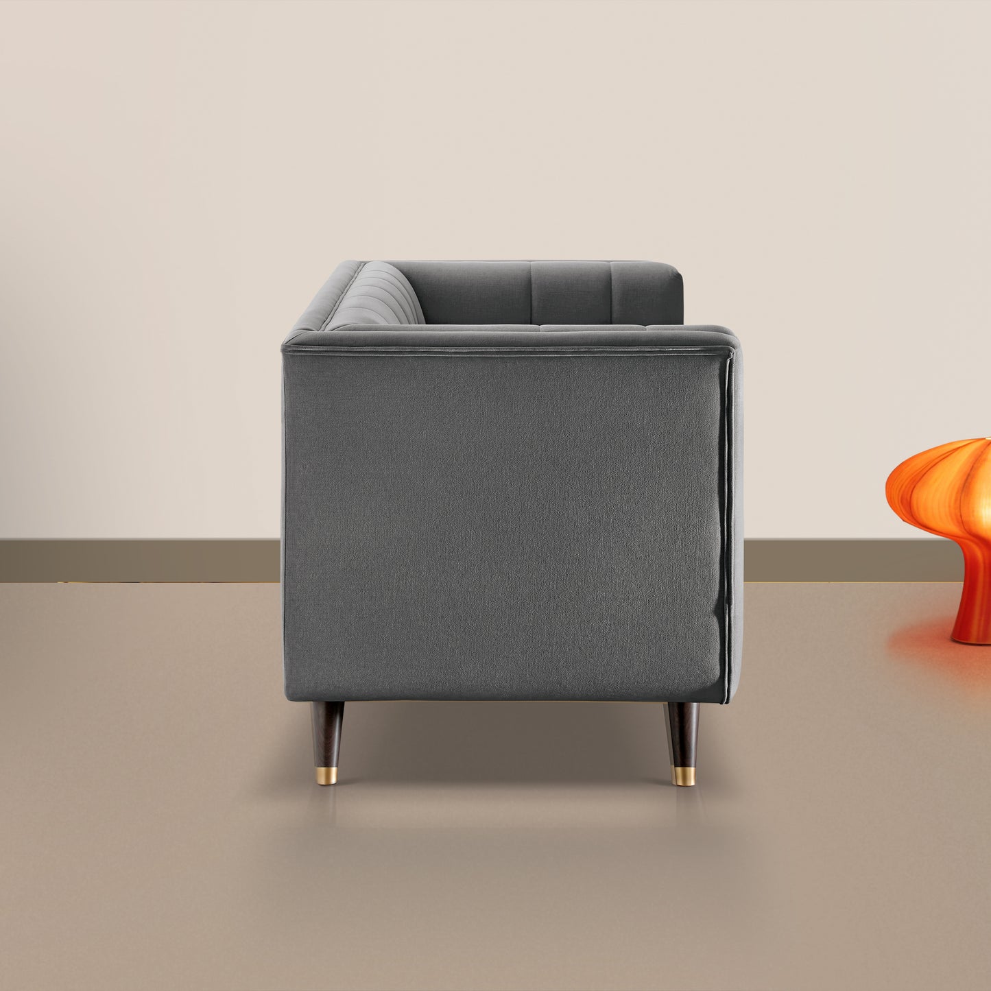 Sofa|BITE|2|Seater|Fabric|Gunmetal|Grey