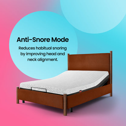 Boba Move - Adjustable Bed Orra Upholstered Bed King Size (Rust) + Sense Mattress 8" (20.3 cm)