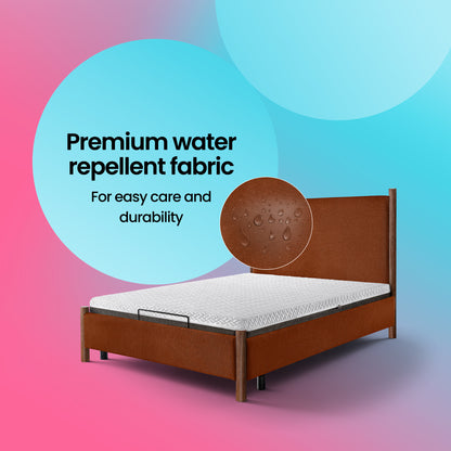 Boba Move - Adjustable Bed Orra Upholstered Bed King Size (Rust) + Sense Mattress 8" (20.3 cm)