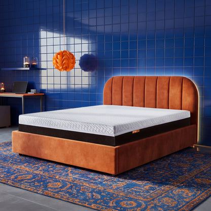 Boba Bed WS - Upholstered Bed with Hydraulic Storage King Size (Baked Clay Rust)
