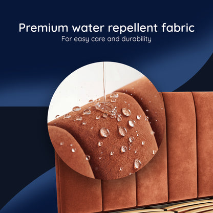 Boba Bed WS - Upholstered Bed with Hydraulic Storage King Size (Baked Clay Rust)