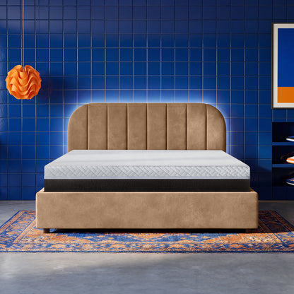 Boba Bed WS - Upholstered Bed with Hydraulic Storage King Size (Sepia Tint Brown)