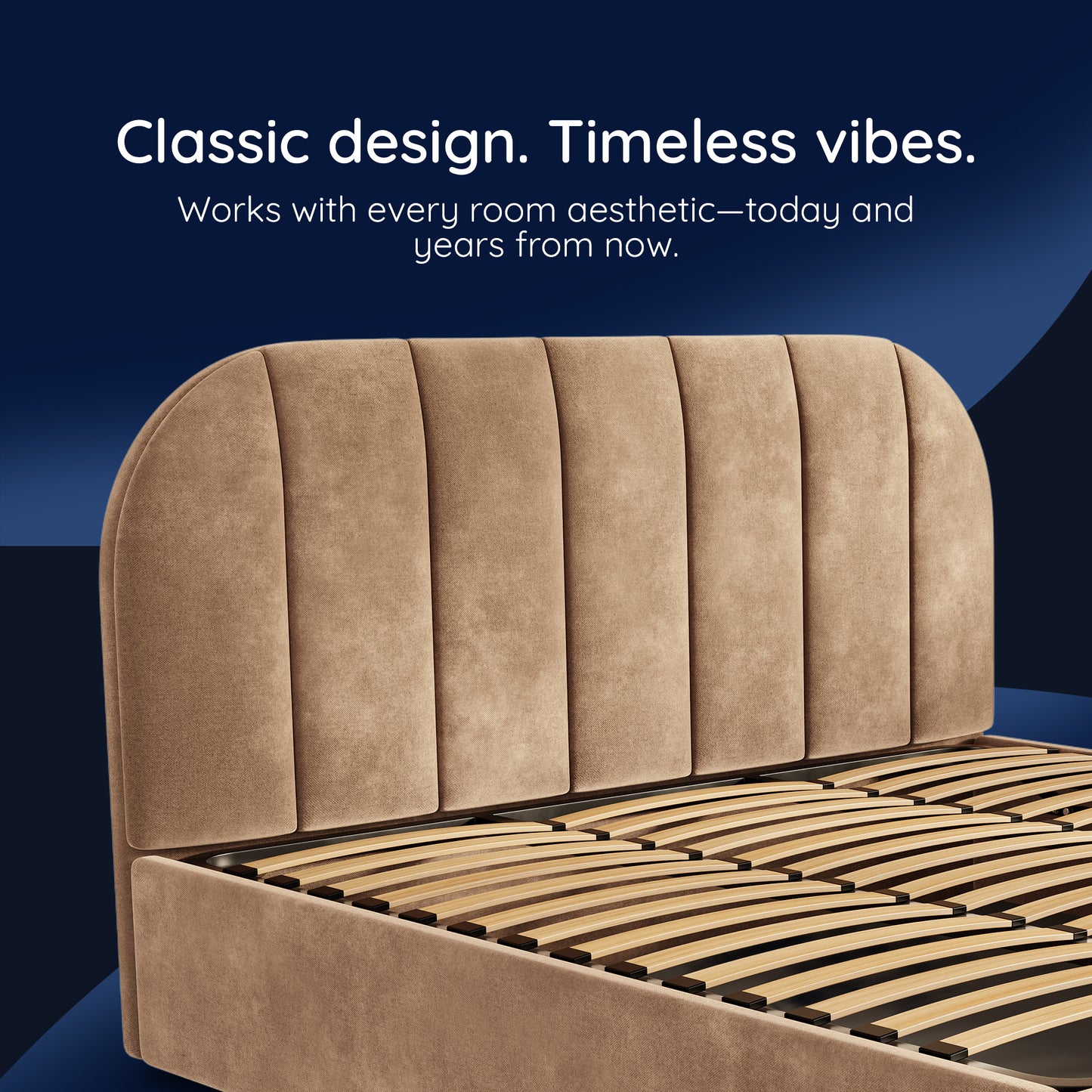 Boba Bed WS - Upholstered Bed with Hydraulic Storage King Size (Sepia Tint Brown)