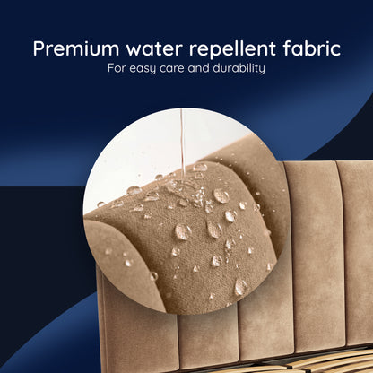 Boba Bed WS - Upholstered Bed with Hydraulic Storage King Size (Sepia Tint Brown)