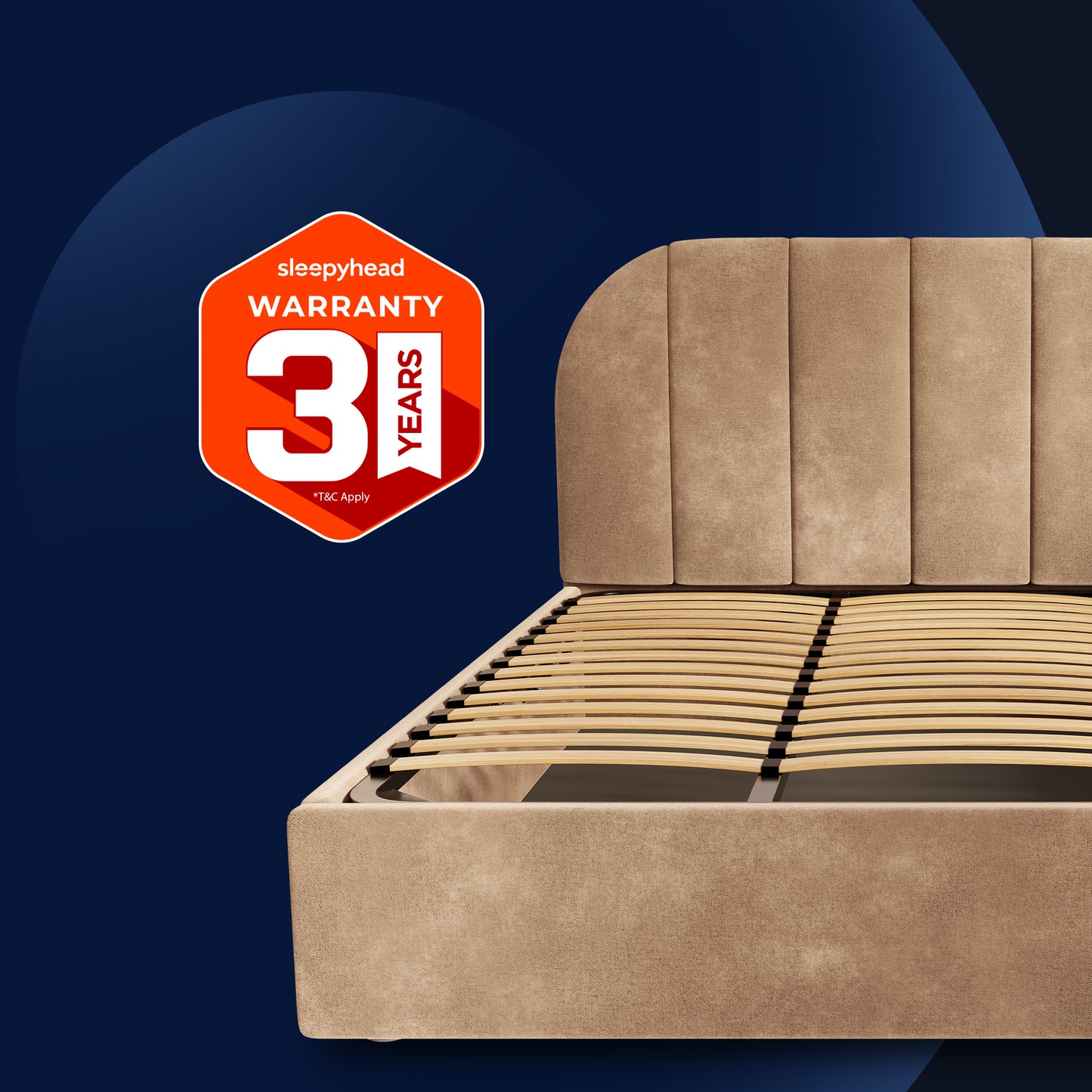 Boba Bed WS - Upholstered Bed with Hydraulic Storage King Size (Sepia Tint Brown)