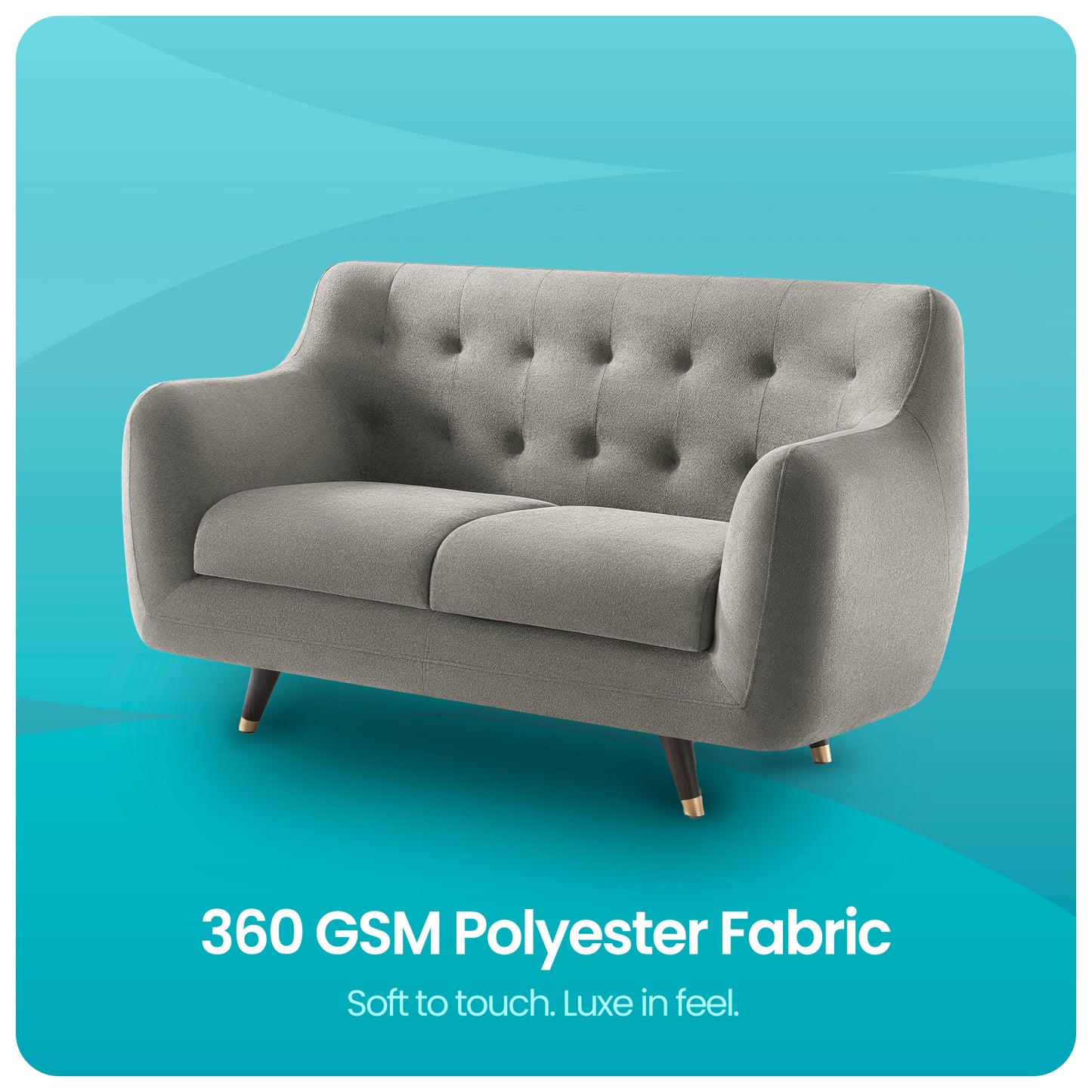 Sofa|Bubbles|2|Seater|Sofa|Fabric|Flint|Grey