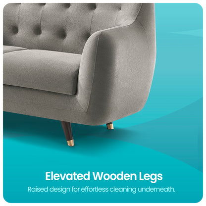 Sofa|Bubbles|2|Seater|Sofa|Fabric|Flint|Grey